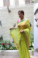 Bollywood Actress Raveena Tandon in Transparent Green Saree at Trailer Launch Of Film Maatr  0007.JPG