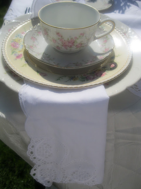 Vintage wedding place setting