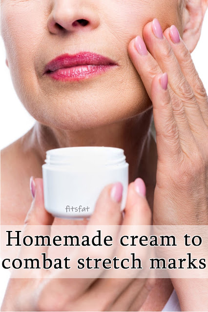 Homemade cream to combat stretch marks