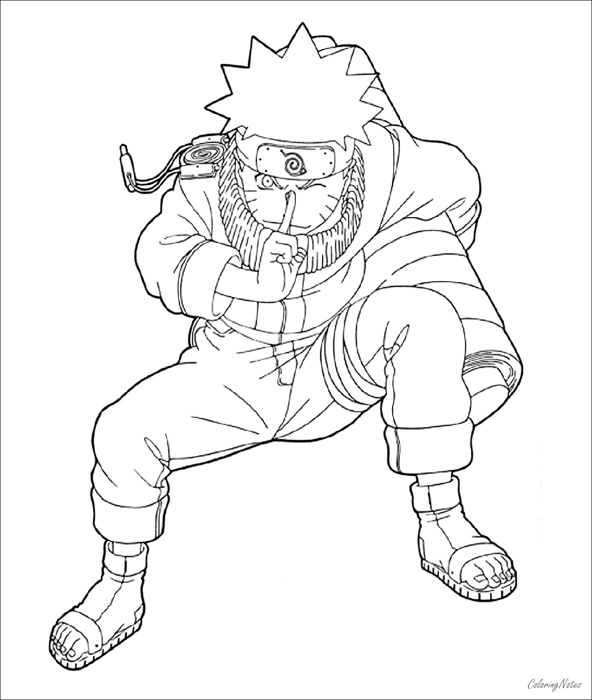 Naruto Coloring Pages Free Printable | Sasuke, Kakashi ...