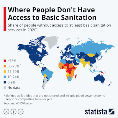 sanitation world map