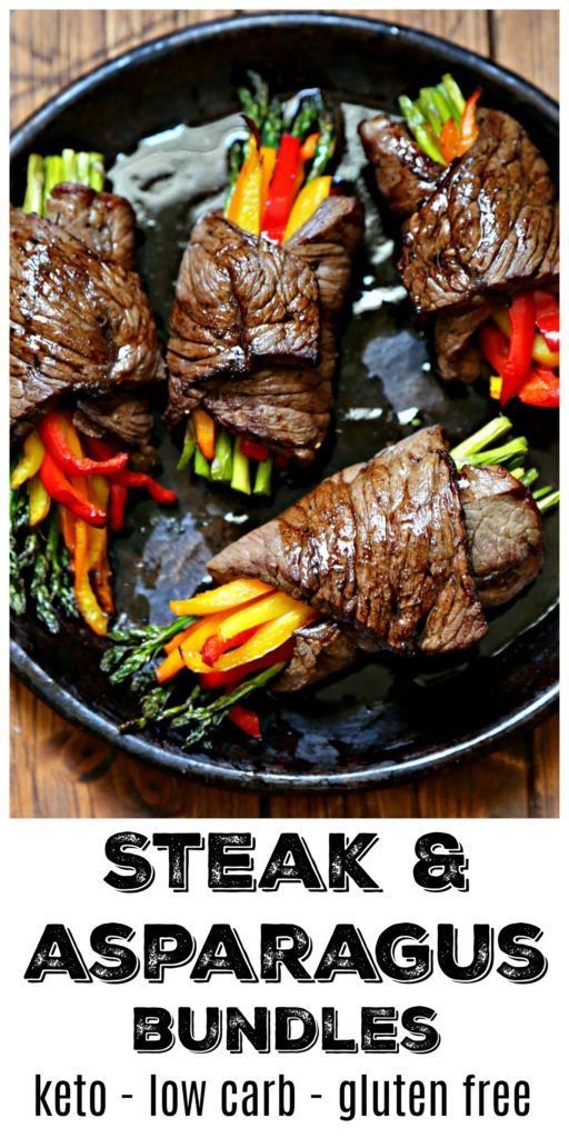 Air Fried Steak And Asparagus Bundles