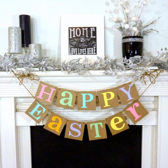 Easter/spring decoration ideas for chimney