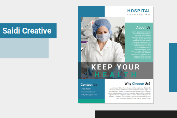 Health Care Flyer Template Free Download on Microsoft Word File