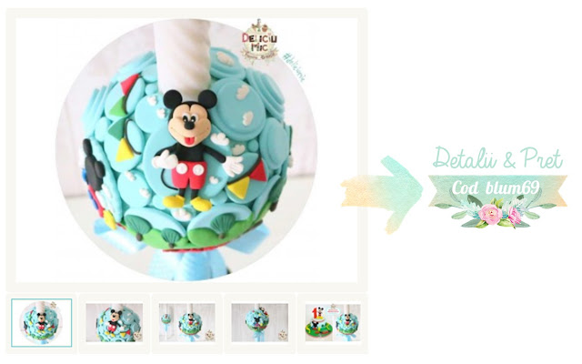 lumanare botez cu personaje disney