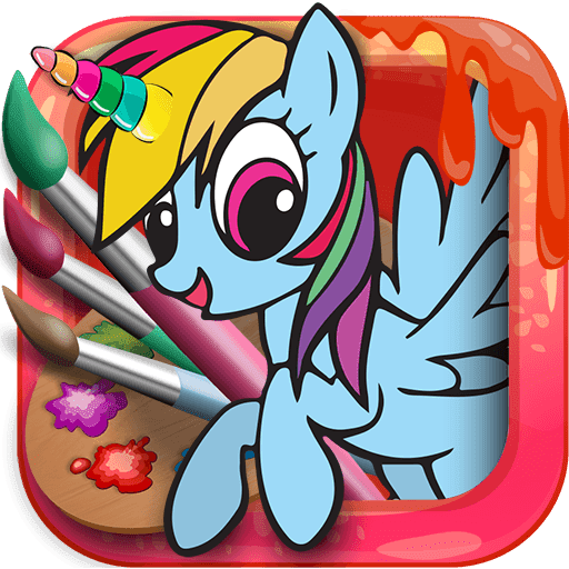 app mobile game little pony coloring pages