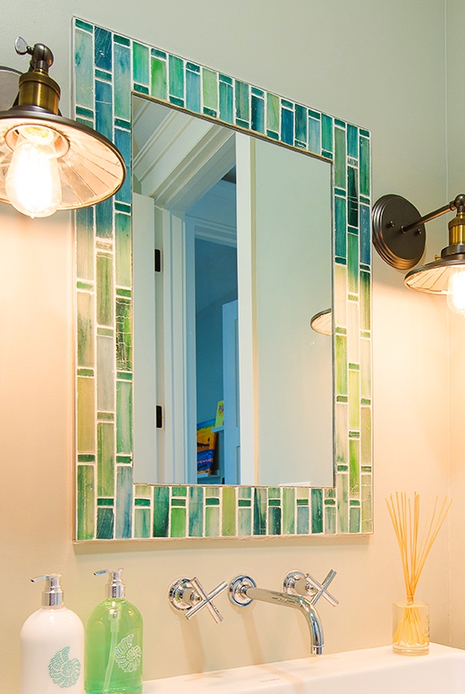 Bathroom Mirror Tile Mosaic Sea Inspired Tiles