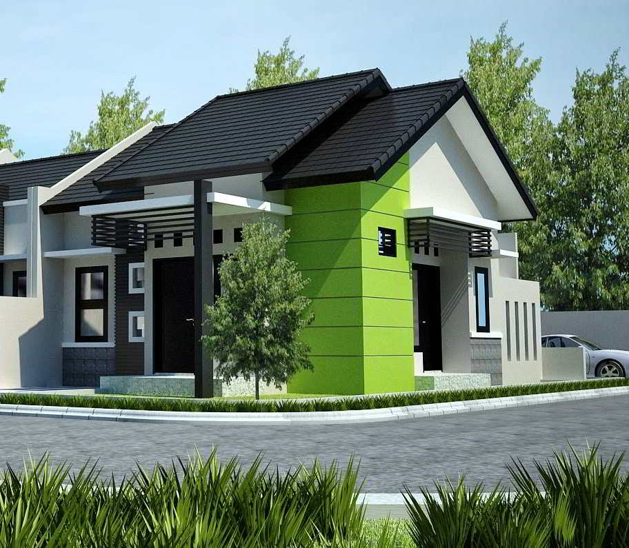 Desain Terbaru  Rumah  Minimalis  Sederhana Lokasi Pojok  