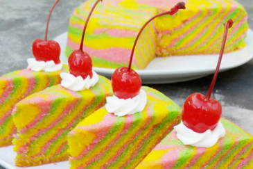 Resep Kue Zebra Pelangi Anti Gagal