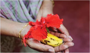 HINDU Prasada and a Flower