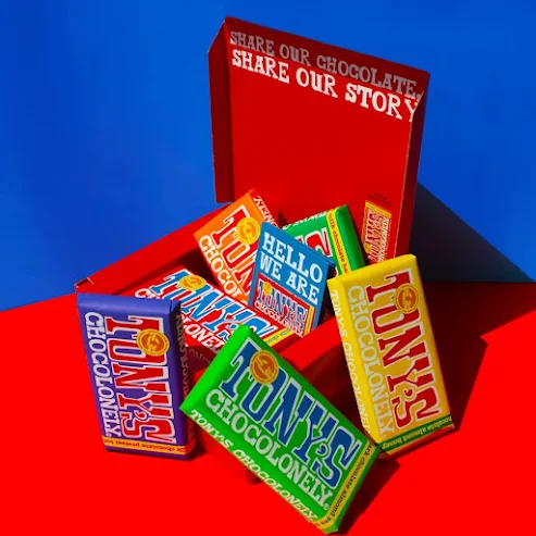 Tony's Chocolonely Rainbow Chocolate Gift Box