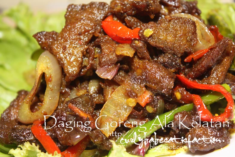 Curlybabe's Satisfaction: Daging Goreng Ala Kelantan