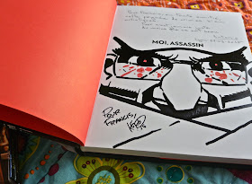 Quais du polar, Lyon mars 2015 : Dédicace de Antonio Altarriba et dessin de Keko pour son livre Moi, assassin