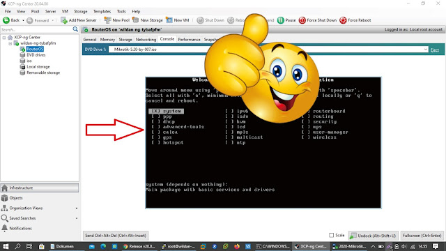 Create VM di Xen XCP-ng 8.1.0