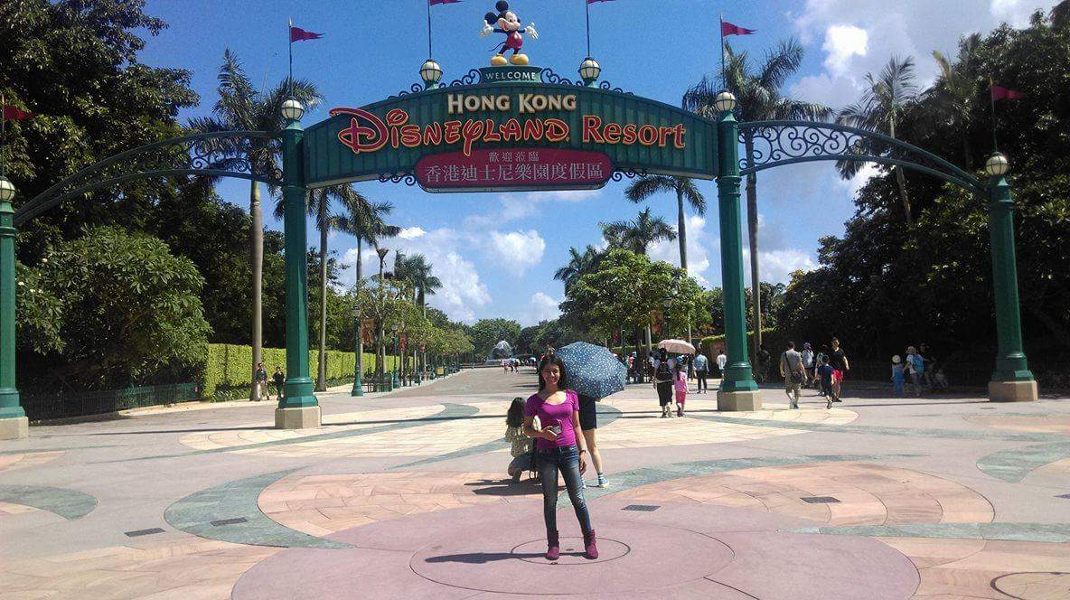 Gina Juarez in Hong Kong Disneyland 2017