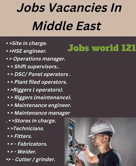 Jobs Vacancies In Middle East