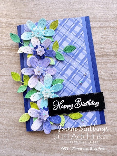 Jo's Stamping Spot - Just Add Ink Challenge #636 using Pierced Blooms Dies by Stampin' Up!
