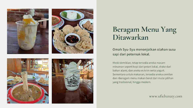 beragam menu di omah syu-syu