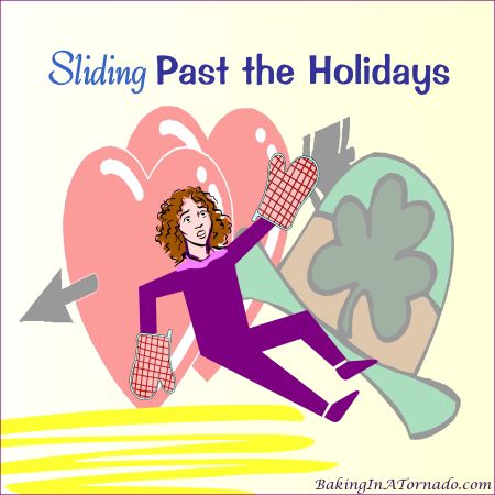 Sliding Past the Holidays | graphic designed by, featured on, and property of www.BakingInATornado.com | #MyGraphics #blogging