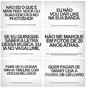 Letras de músicas? Vídeos sertanejos do momento? Citações filosóficas?