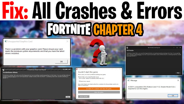 How To Fix CRASHES & ERRORS in Fortnite Chapter 4 Season 1 (EASY FIX)