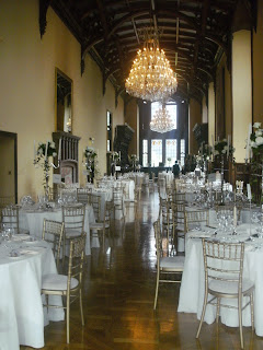 bridal flowers  and chair cover hire at adare manor