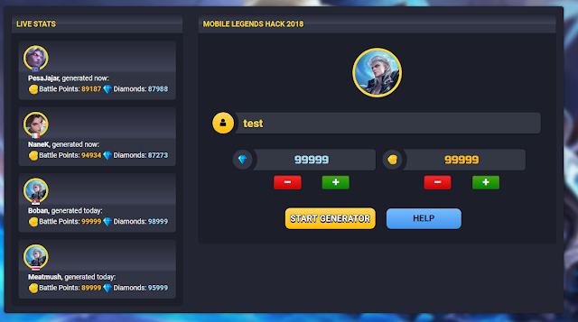 Mltweak.com mobile legend Hack Diamond dan coin Generator Terjitu