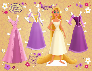 free tangled paper dolls