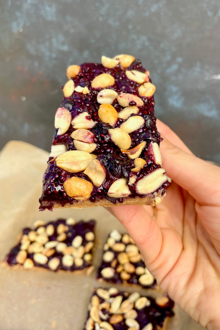 Peanut Butter and Jelly Protein Bars