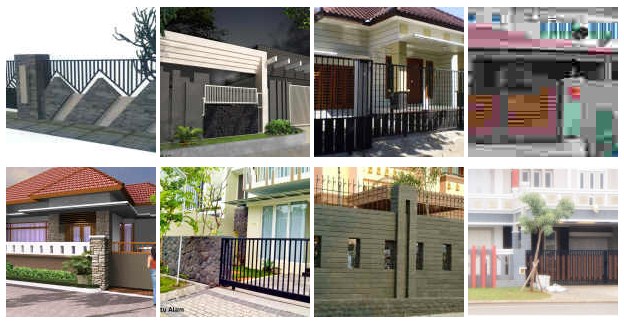 Pintu Harmonika Pagar  Minimalis  Contoh  Gambar  Pagar  