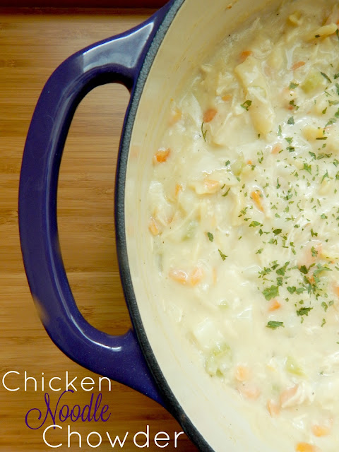 chicken noodle chowder (sweetandsavoryfood.com)