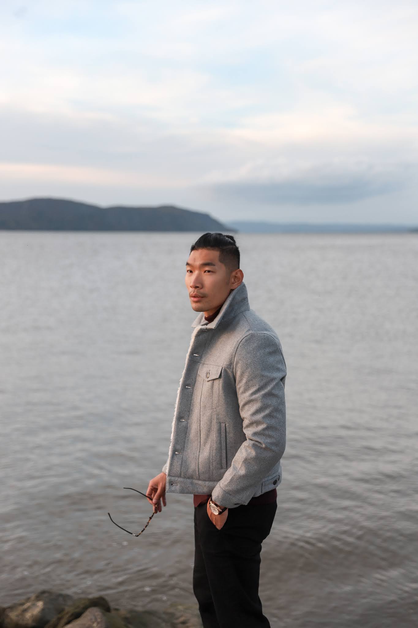 How To Style a Sherpa Trucker Jacket, Leo Chan of Levitate Style in Express Men