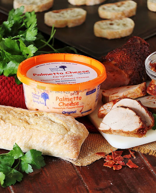 Pork Tenderloin & Pimento Cheese Crostini Melts Ingredients Image