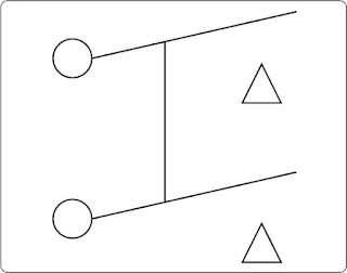 Double-pole, single-throw switch schematic symbol