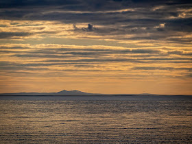 Photo of the Isle of Man from the shore at Maryport