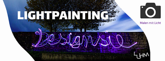 Lightpainting Designsie Aufschrift - Anna Pianka