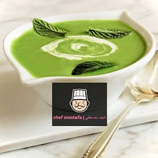 Peas puree soup