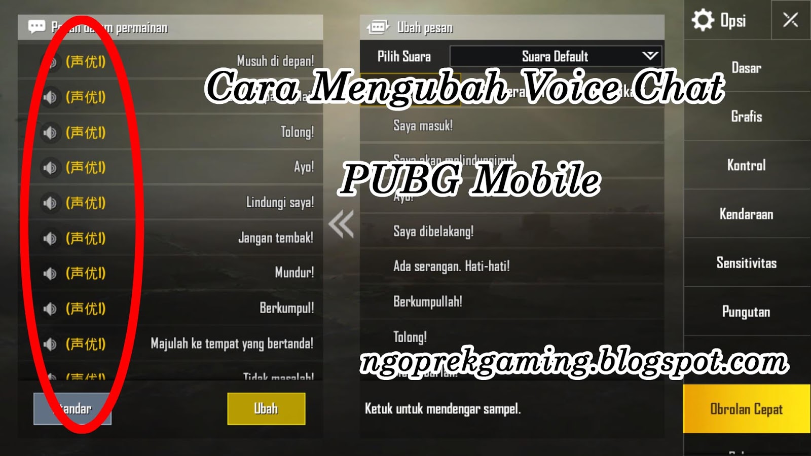 Cara Menggunakan Voice Fx Di Pubg Mobile - 