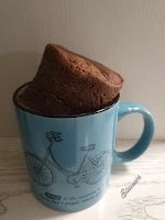 brownie en una taza