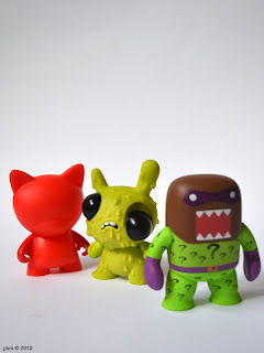 red trikky, chris ryniak's apocalypse dunny, riddler domo