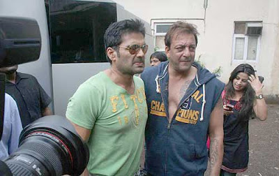 Sanjay Dutt and Sunil Shetty