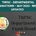  TNPSC - DEPARTMENTAL EXAMINATIONS – MAY 2023 - RESULT UPDATED 