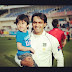 Pakistani Cricketer Mohammad Abdul Hafeez With His Son Photo