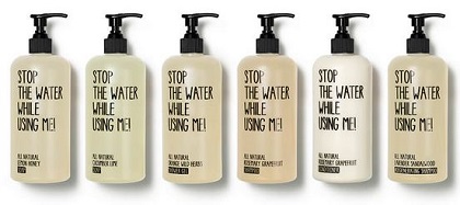 Cosmétiques naturels Stop the water while using me