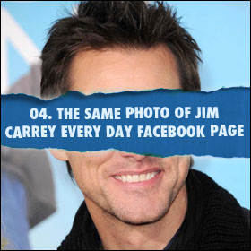 My 5 Favourite Things On The Internet: 04. The Same Photo of Jim Carrey Every Day Facebook Page