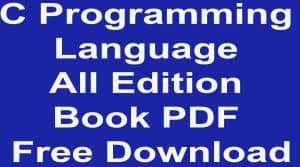 C Language in Hindi Book Notes Free PDF Download