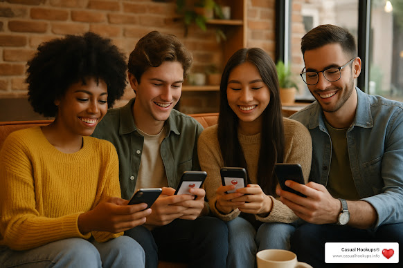 people looking at dating apps - hookups near me