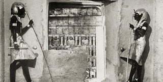 Фотографии с раскопок гробницы Тутанхамона