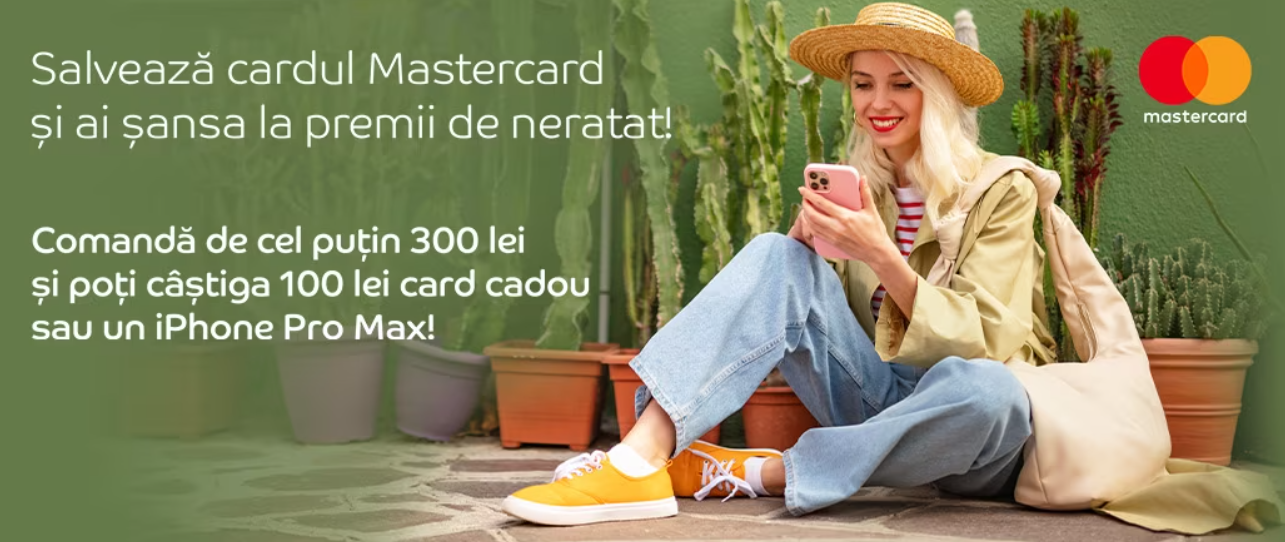 Concurs Mastercard si eMAG - Castiga 500 Carduri Cadou eMAG in valoare de 100 lei fiecare sau 5 iPhone PRO Max