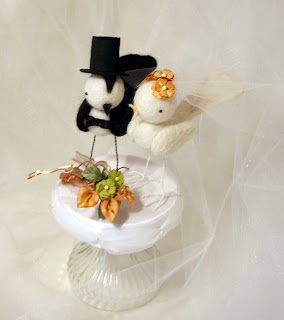 bird wedding cake topper